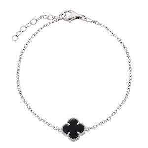 Paveikslėlis Sidabrinė apyrankė su oniksu