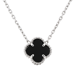 Изображение Серебряная цепочка с ониксом