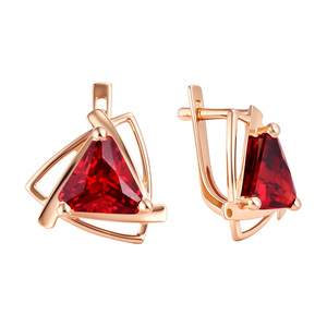 Paveikslėlis Auksiniai auskarai su cirkoniais