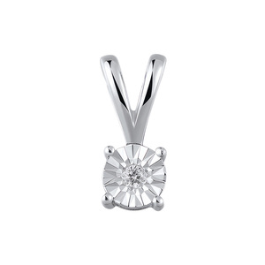 Paveikslėlis Balto aukso pakabukas su briliantu