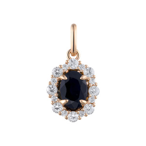 Paveikslėlis Auksinis pakabukas su safyrais