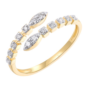 Изображение Кольцо из желтого золота с бриллиантами