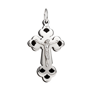 Paveikslėlis Sidabrinis stačiatikių kryželis