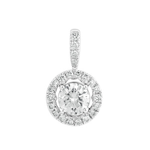 Изображение Подвеска из белого золота с бриллиантами