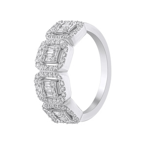 Paveikslėlis Balto aukso žiedas su briliantais