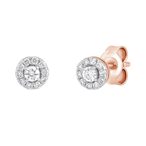 Paveikslėlis Auksiniai auskarai su briliantais