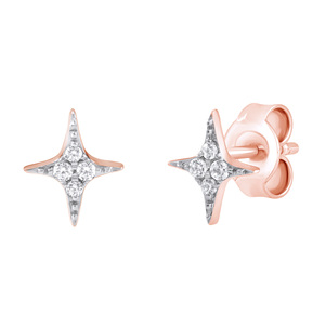 Paveikslėlis Auksiniai auskarai su briliantais