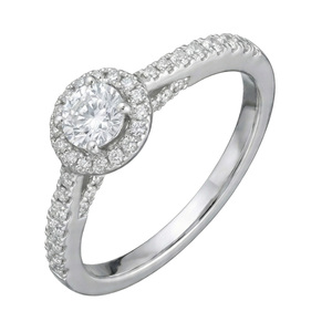 Paveikslėlis Balto aukso žiedas su LAB deimantais