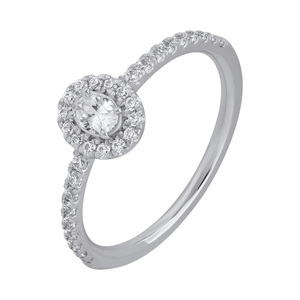 Paveikslėlis Balto aukso žiedas su LAB deimantais