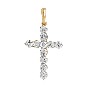 Paveikslėlis Auksinis kryželis su LAB deimantais