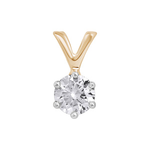 Paveikslėlis Geltono aukso pakabukas su LAB deimantu