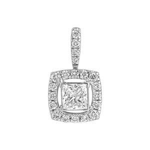 Paveikslėlis Balto aukso pakabukas su LAB deimantais