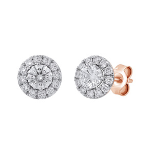 Paveikslėlis Auksiniai auskarai su LAB deimantais