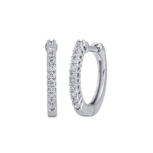 Paveikslėlis Balto aukso auskarai su LAB deimantais