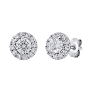 Paveikslėlis Balto aukso auskarai su LAB deimantais