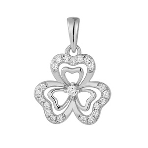 Изображение Серебряная подвеска с цирконами