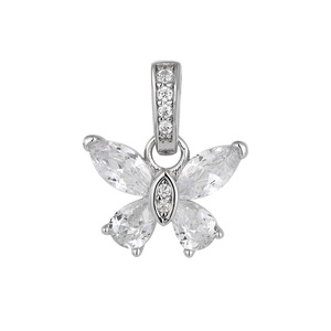 Изображение Серебряная подвеска с цирконами