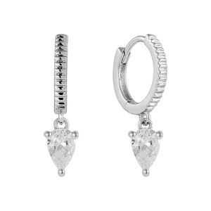 Paveikslėlis Sidabriniai auskarai su cirkoniais