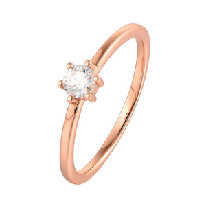 Paveikslėlis Paauksuotas sidabrinis žiedas su cirkoniu