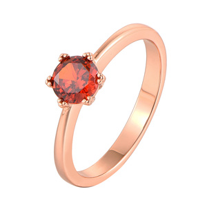 Paveikslėlis Paauksuotas sidabrinis žiedas su granatu