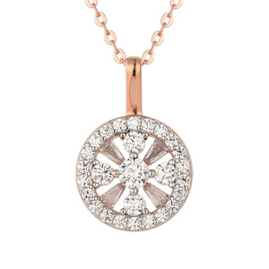 Изображение Цепочка из позолоченного серебра с цирконами