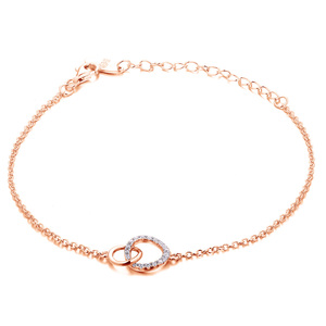 Paveikslėlis Paauksuota sidabrinė apyrankė su cirkoniais