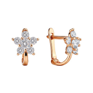 Paveikslėlis Auksiniai auskarai su cirkoniais