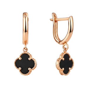 Paveikslėlis Auksiniai auskarai su oniksais