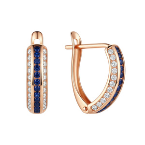 Paveikslėlis Auksiniai auskarai su cirkoniais