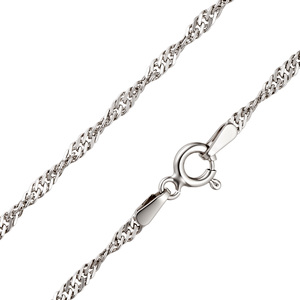 Paveikslėlis Sidabrinė grandinėlė "Singapore"