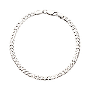 Paveikslėlis Sidabrinė apyrankė "Curb"