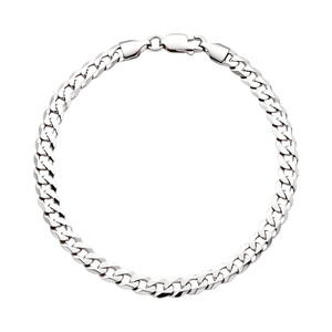 Paveikslėlis Sidabrinė apyrankė "Curb"