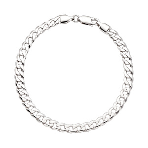 Paveikslėlis Sidabrinė apyrankė "Curb"