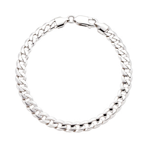 Paveikslėlis Sidabrinė apyrankė "Curb"