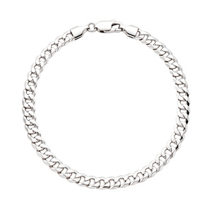 Paveikslėlis Sidabrinė apyrankė "Curb"