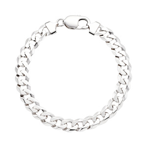 Paveikslėlis Sidabrinė apyrankė "Curb"