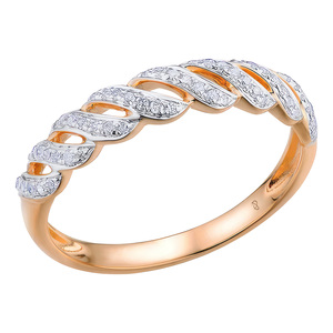 Paveikslėlis Auksinis žiedas su briliantais