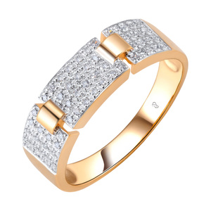 Paveikslėlis Auksinis žiedas su briliantais