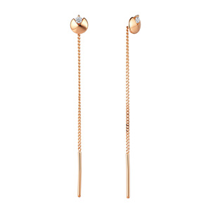 Paveikslėlis Auksiniai auskarai su cirkoniais