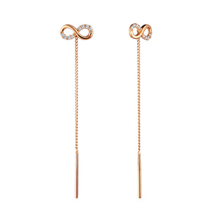 Paveikslėlis Auksiniai auskarai su cirkoniais