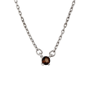 Изображение Серебряная цепочка с раухтопазом