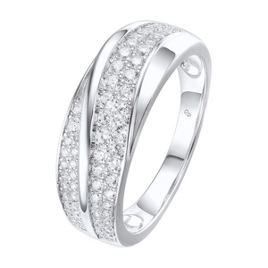 Paveikslėlis Sidabrinis žiedas su cirkoniais