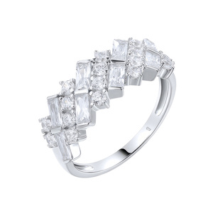 Paveikslėlis Sidabrinis žiedas su cirkoniais