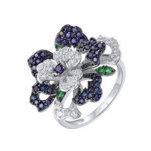 Paveikslėlis Sidabrinis žiedas su cirkoniais