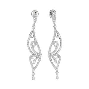 Изображение Серебряные серьги с цирконами