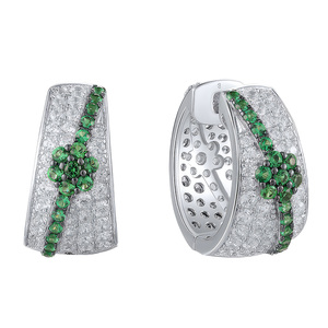 Изображение Серебряные серьги с цирконами