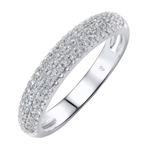 Изображение Кольцо из белого золота с бриллиантами