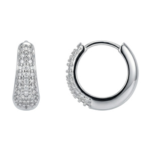 Изображение Серебряные серьги с цирконами