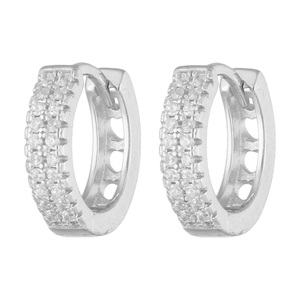 Изображение Серебряные серьги с цирконами