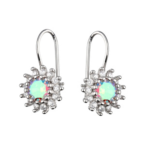 Изображение Серебряные серьги с цирконами